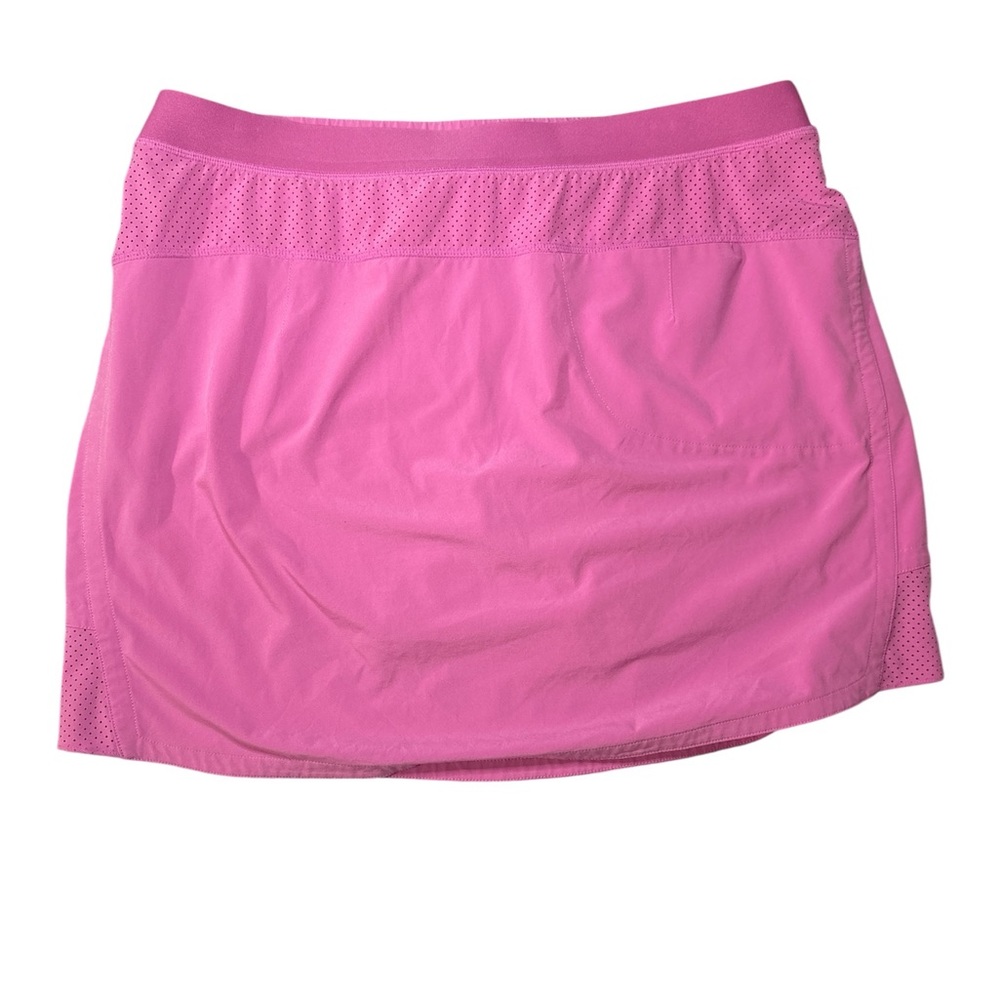 RLX Ralph Lauren Pink Golf Skort Women’s L  Athletic Tennis Skirt Built-In Short - Picture 4 of 11